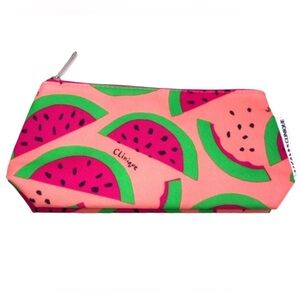 CLINIQUE Pink Watermelon Makeup Cosmetics Pouch Bag